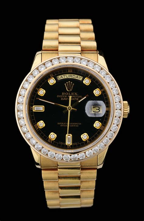 18k rolex presidential for sale|18k presidential Rolex diamond bezel.